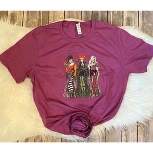 Hocus Pocus Graphic Tee, Adult Large Halloween Graphic Tee, Sanderson Sisters